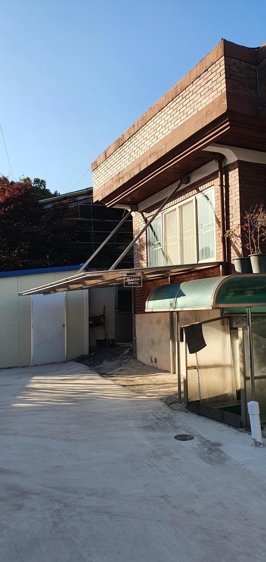주차장 처마 공사
